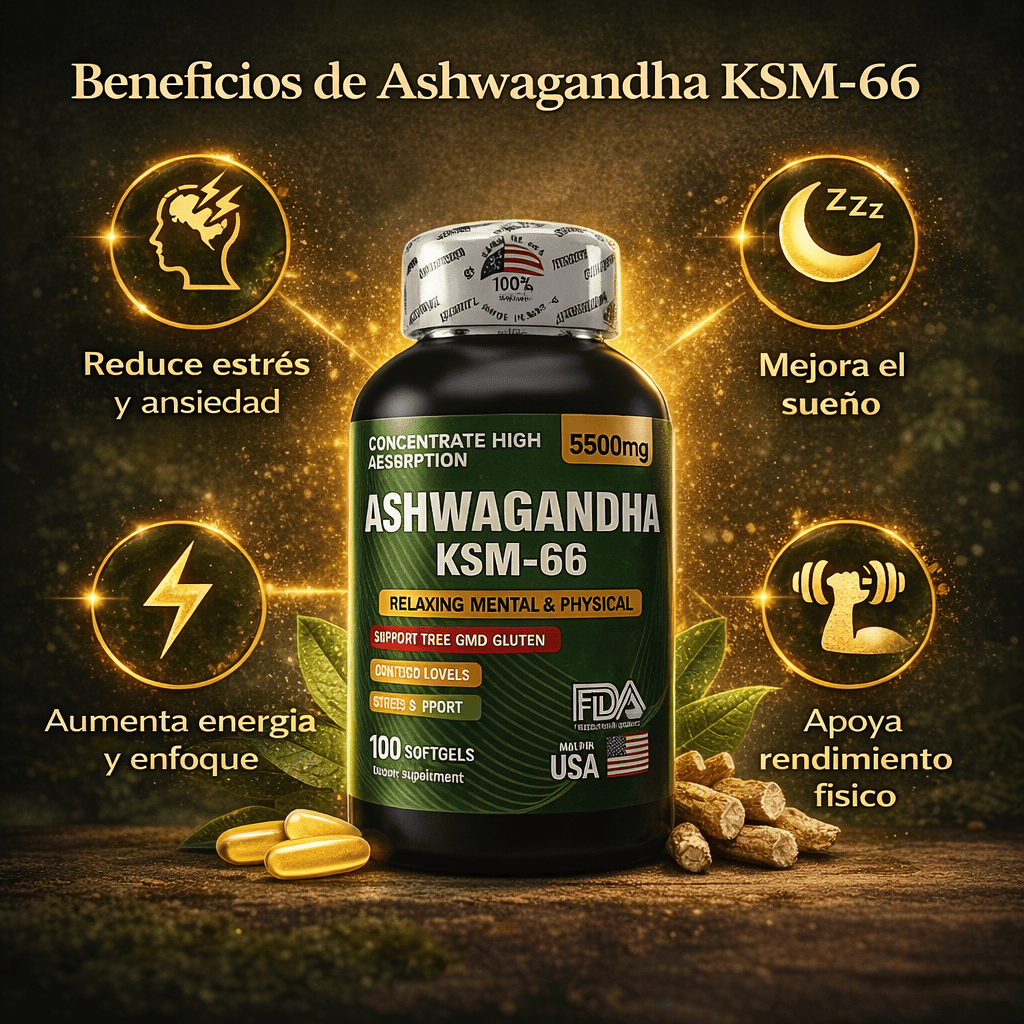 Ashwagandha KSM-66 – Controla tu Estrés 😌