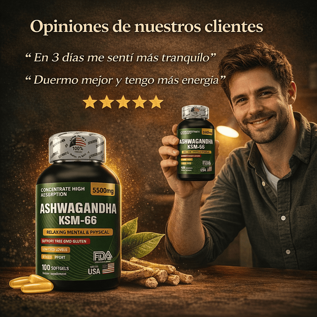 Ashwagandha KSM-66 – Controla tu Estrés 😌