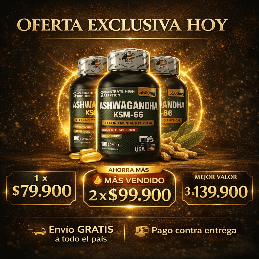 Ashwagandha KSM-66 – Controla tu Estrés 😌