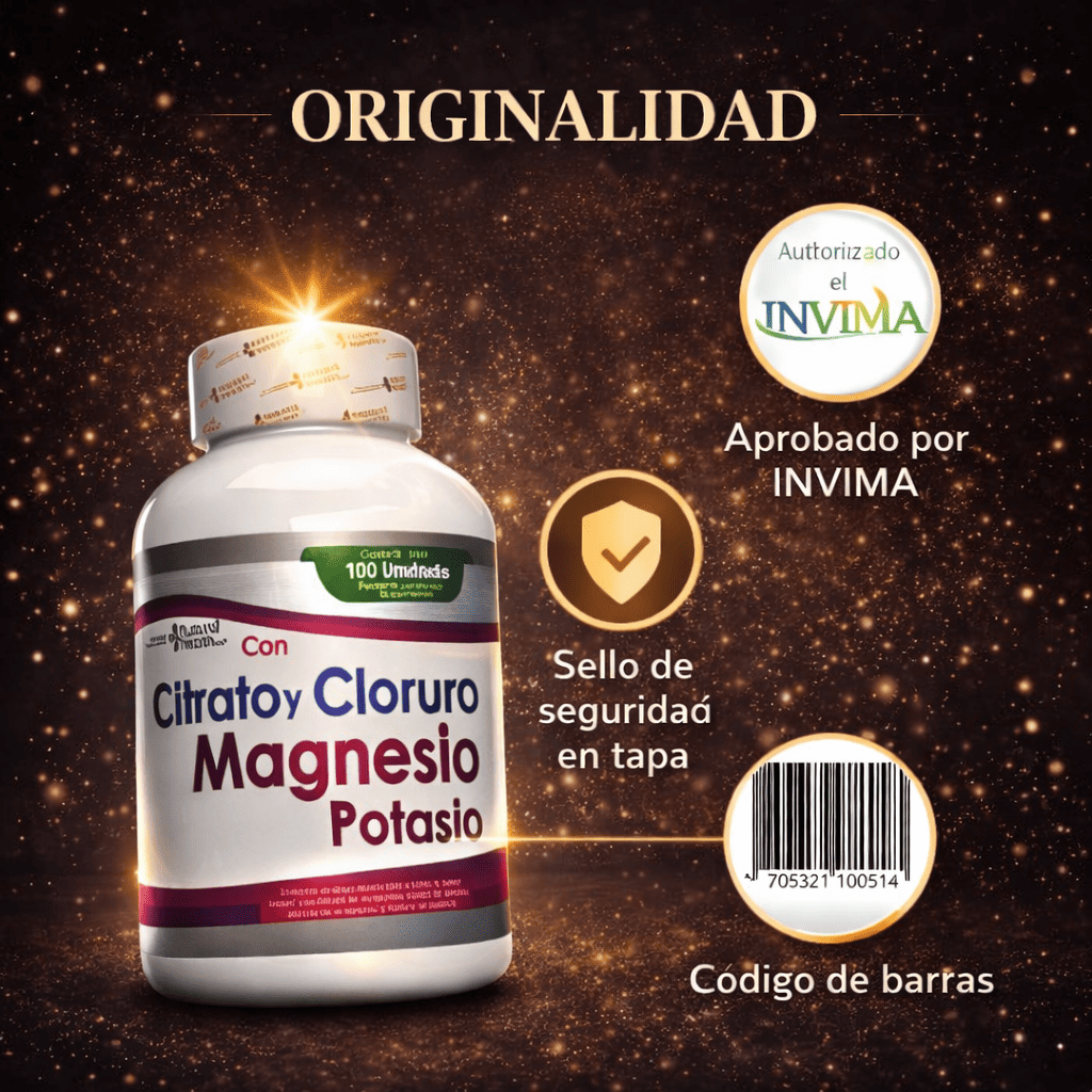 Citrato Cloruro Magnesio y Potasio