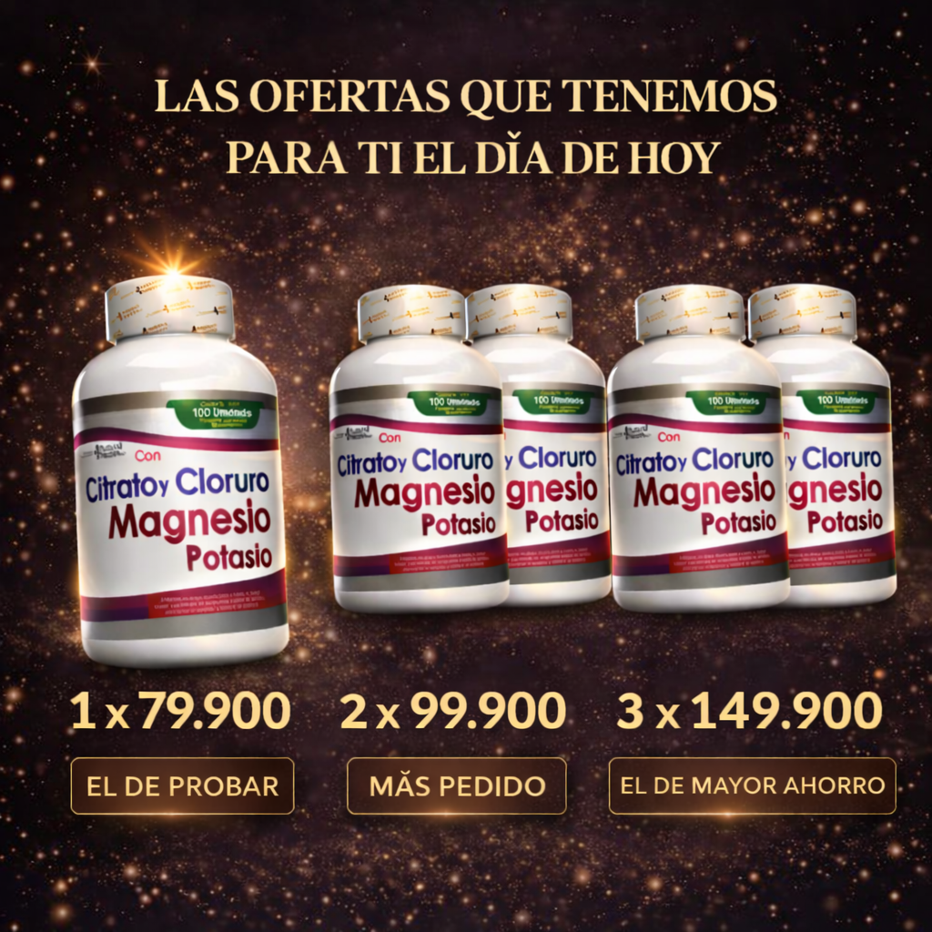 Citrato Cloruro Magnesio y Potasio